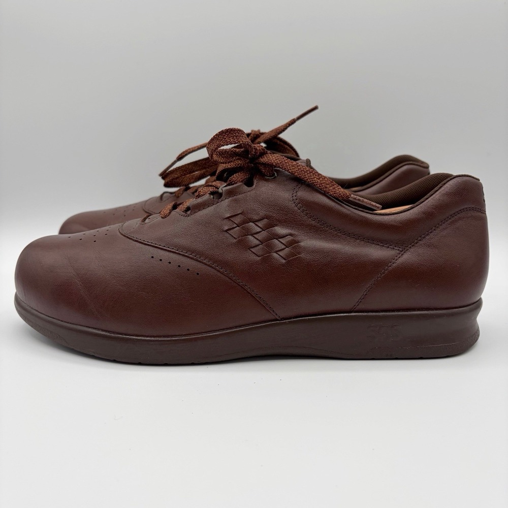 SAS Free Time Women's Teak Brown Walking Shoes 12 WW Double Wide Orthopedic